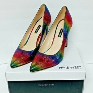 Nine West Tatiana Pumps Pointy Toe Multi Rainbow